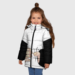 Зимняя куртка для девочек 3D Рука сжимает талию - фото 2