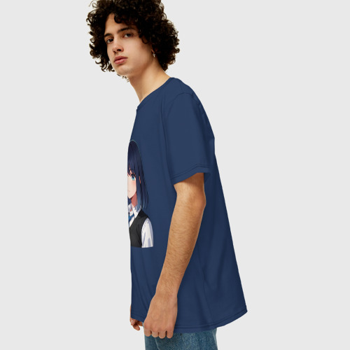 Мужская футболка хлопок Oversize с принтом Аканэ курокава - дитя айдола, вид сбоку #3