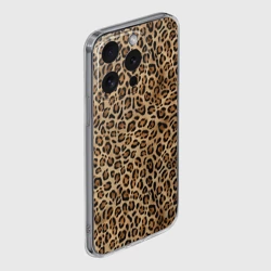 Чехол для iPhone 15 Pro Max силиконовый с защитой камеры Шкура леопарда, гепарда, ягуара, рыси - фото 2