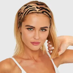Повязка на голову 3D Полосатая шкура тигра - фото 2