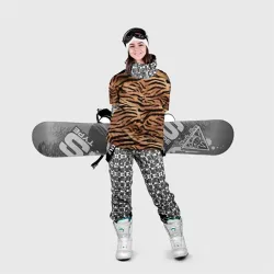 Накидка на куртку 3D Полосатая шкура тигра - фото 2
