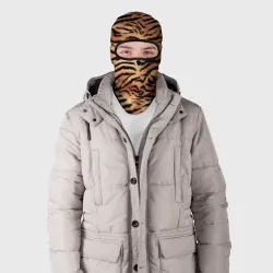 Балаклава 3D Полосатая шкура тигра - фото 2