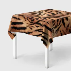 Скатерть 3D Полосатая шкура тигра