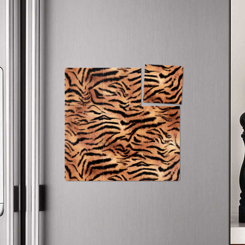 Магнитный плакат 3Х3 Полосатая шкура тигра - фото 4