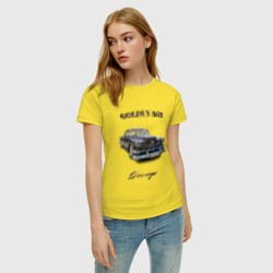 Женская футболка хлопок Классический автомобиль Chevrolet Bel Air - фото 2