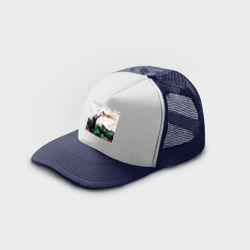 Кепка тракер с сеткой Марк Шагал: прогулка с котом абиссинцем - фото 2