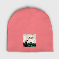 Мужская шапка демисезонная Марк Шагал: прогулка с котом абиссинцем
