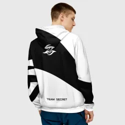 Мужская толстовка 3D Форма Team Secret white - фото 4