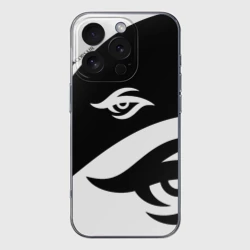 Чехол для iPhone 16 Pro Max силиконовый с защитой камеры Форма Team Secret white