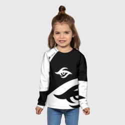 Детский лонгслив 3D Форма Team Secret white - фото 2