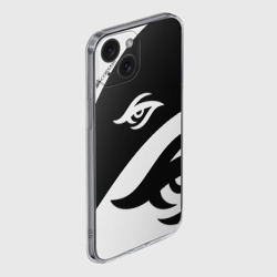 Чехол для iPhone 15 силиконовый с защитой камеры Форма Team Secret white - фото 2