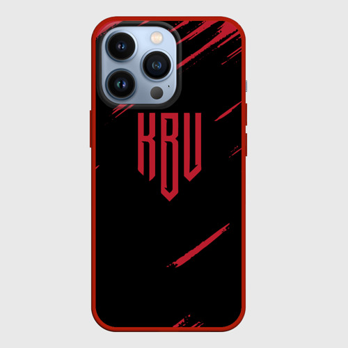 Чехол для iPhone 13 Pro Форма КБУ, цвет красный