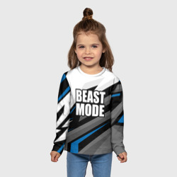 Детский лонгслив 3D Beast mode - blue sport - фото 2