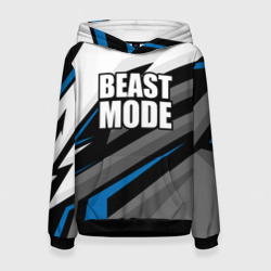 Женская толстовка 3D Beast mode - blue sport