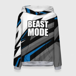 Женская толстовка 3D Beast mode - blue sport