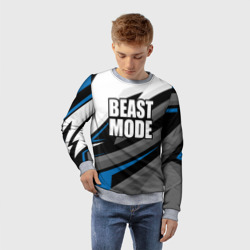 Детский свитшот 3D Beast mode - blue sport - фото 2