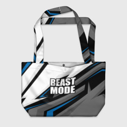 Пляжная сумка 3D Beast mode - blue sport