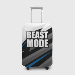 Чехол для чемодана 3D Beast mode - blue sport