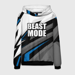 Мужская толстовка 3D Beast mode - blue sport