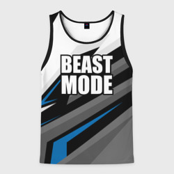 Мужская майка 3D Beast mode - blue sport