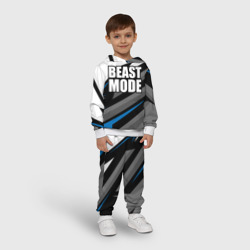 Детский костюм с толстовкой 3D Beast mode - blue sport - фото 2
