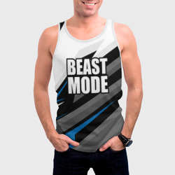 Мужская майка 3D Beast mode - blue sport - фото 2