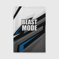 Обложка для автодокументов Beast mode - blue sport