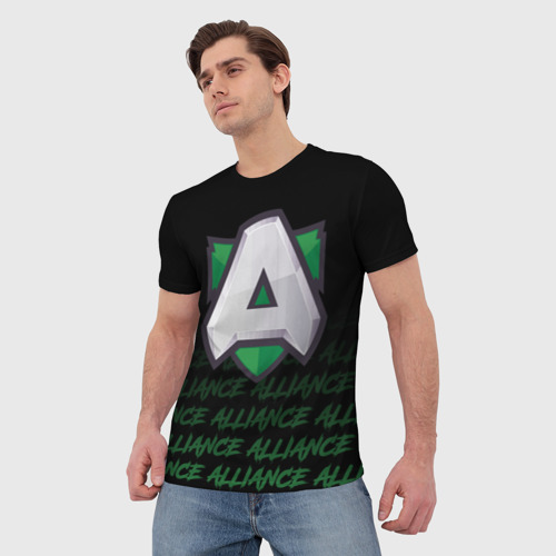 Мужская футболка 3D Alliance art, цвет 3D печать - фото 3