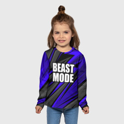 Детский лонгслив 3D Beast mode - синяя униформа - фото 2