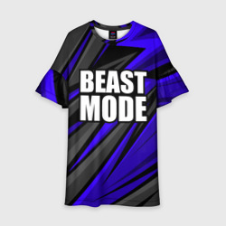 Детское платье 3D Beast mode - синяя униформа