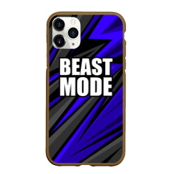 Чехол для iPhone 11 Pro матовый Beast mode - синяя униформа