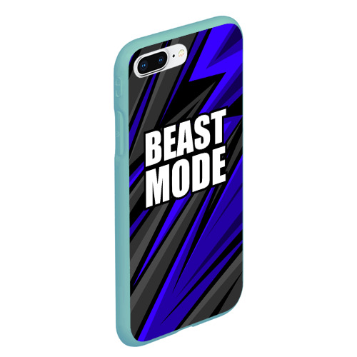 Чехол для iPhone 7Plus/8 Plus матовый Beast mode - синяя униформа, цвет мятный - фото 3