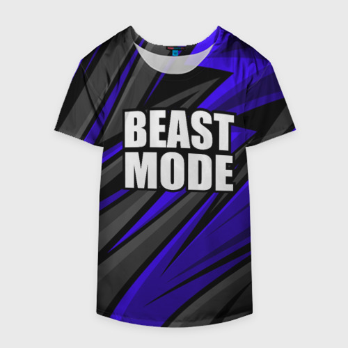 Накидка на куртку 3D Beast mode - синяя униформа, цвет 3D печать - фото 4