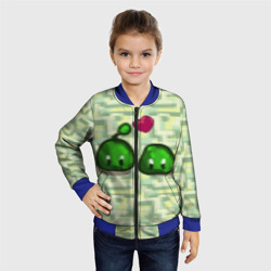 Детский бомбер 3D Зеленые слаймы стардью - фото 2