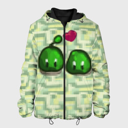 Мужская куртка 3D Зеленые слаймы стардью