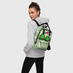 Женский рюкзак 3D Зеленые слаймы стардью - фото 2
