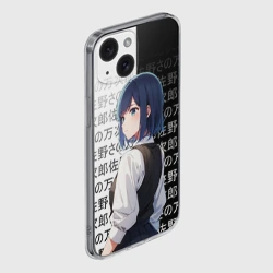 Чехол для iPhone 15 силиконовый с защитой камеры Аканэ Курагава - Дитя айдола - фото 2