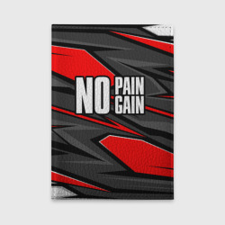 Обложка для автодокументов No pain no gain - красный