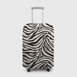 Чехол для чемодана 3D Полосатая шкура зебры, белого тигра