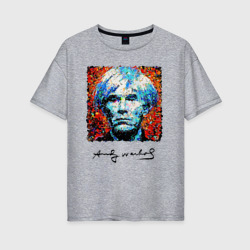 Женская футболка хлопок Oversize Andy Warhol - celebrity