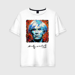 Женская футболка хлопок Oversize Andy Warhol - celebrity