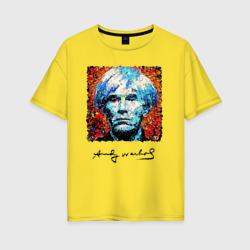 Женская футболка хлопок Oversize Andy Warhol - celebrity