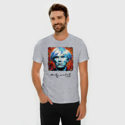 Мужская футболка хлопок Slim Andy Warhol - celebrity - фото 2