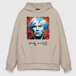 Andy Warhol - celebrity – Худи оверсайз из хлопка с принтом купить со скидкой в -21%