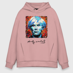 Andy Warhol - celebrity – Мужское худи Oversize хлопок с принтом купить со скидкой в -21%