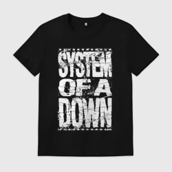 Мужская футболка хлопок System of a down - stencil