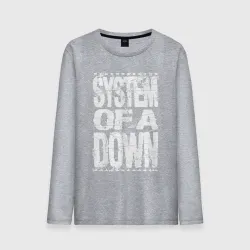 Мужской лонгслив хлопок System of a down - stencil