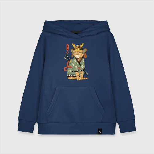 Детская толстовка хлопок Samurai battle cat