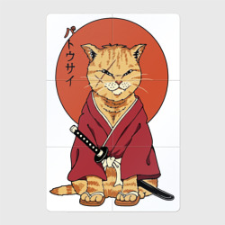 Магнитный плакат 2Х3 Samurai kimono cat