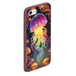 Чехол для iPhone 5/5S матовый Фантастическая медуза - фото 2